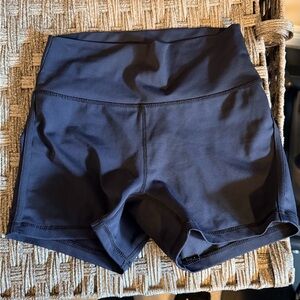 BuffBunny Black High-Waist Bike Shorts